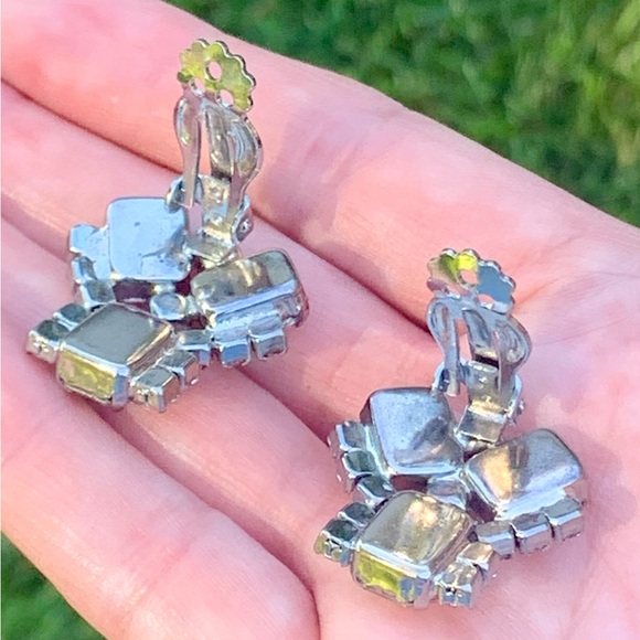 SIGNED Albert WEISS Vintage Clip Earrings  & Bracelet Demi Parure Set - Picture 10 of 12